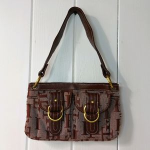 Tommy Hilfigure Brown Shoulder Bag TH Logo